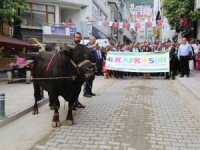 41. Kafkasör Festivali Boğaların da Katıldığı Kortej Yürüyüşüyle Başladı