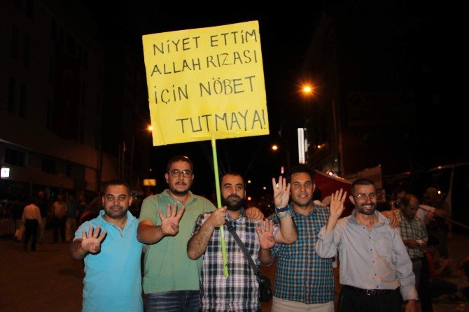 Nevşehir’de Demokrasi Nöbeti Tutmaya