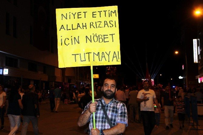 Nevşehir’de Demokrasi Nöbeti Tutmaya