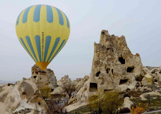 Kapadokya’da Fırtına Nedeniyle Balon Uçuşları İptal Edildi