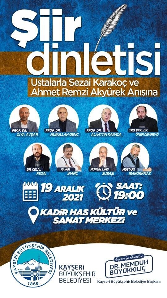 sezai karakoc ve ahmet remzi akyurek anisina siir dinletisi