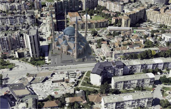 Diyanet İ̇şleri Başkanı Erbaş, Kosova’daki Priştine Merkez Camisi İnşaatını İnceledi