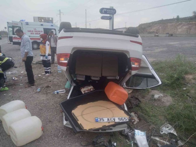 Nevşehir’de Otomobil Takla Attı: 3 Yaralı