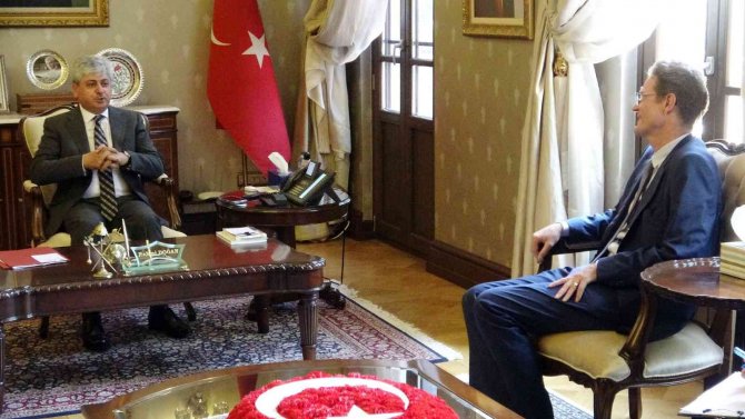 Ab Türkiye Delegasyonu Başkanı Büyükelçi Landrut, Vali Doğan’ı Ziyaret Etti