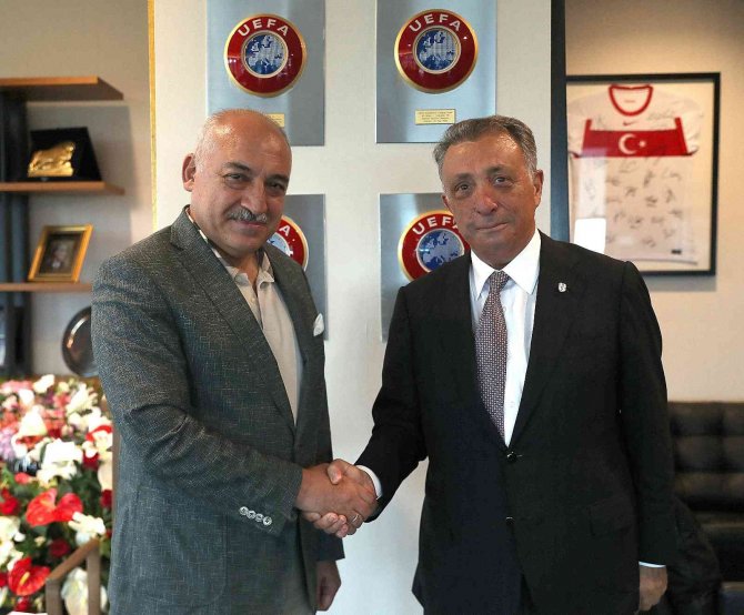 Ahmet Nur Çebiden Tff Başkanı Mehmet Büyükekşiye Ziyaret