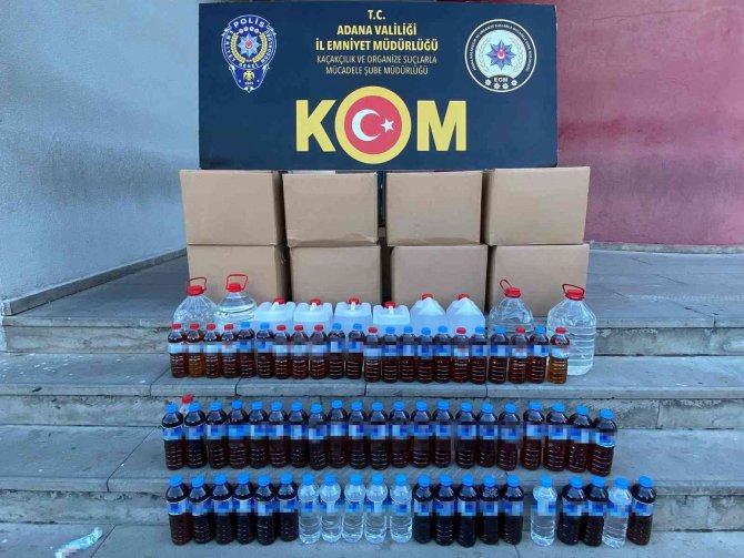 Adana’da Sahte İçki Operasyonu