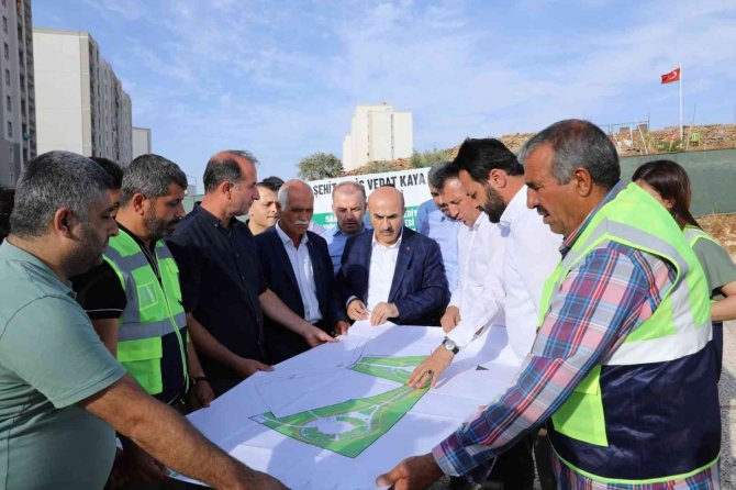 Mardin’de Gara Şehidinin Adını Yaşatacak Parkın Yapımına Başlandı