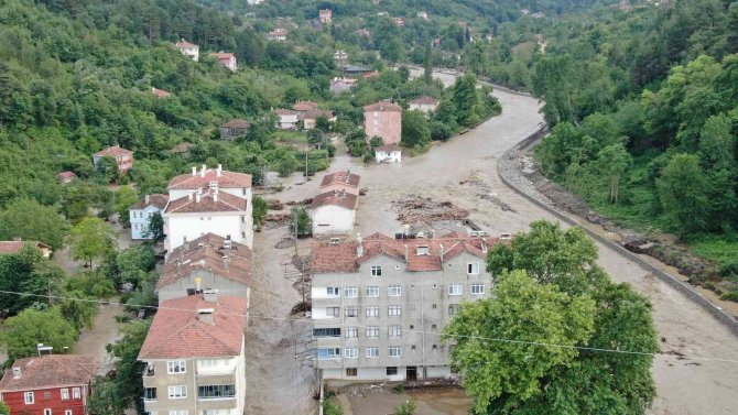 Kastamonu’da Selin Yıktığı Köy Havadan Görüntülendi