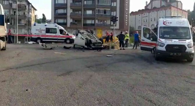 Zonguldak’taki Feci Kaza Güvenlik Kamerasına Yansıdı