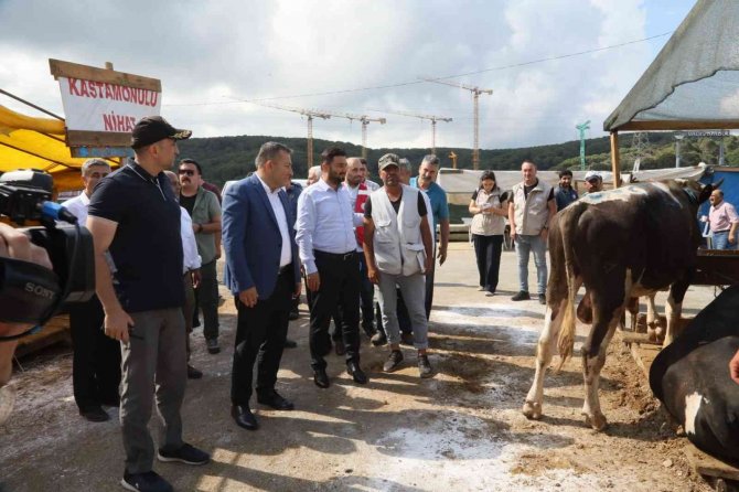 Başkan Öztekin, Kurban Pazarını Ziyaret Etti