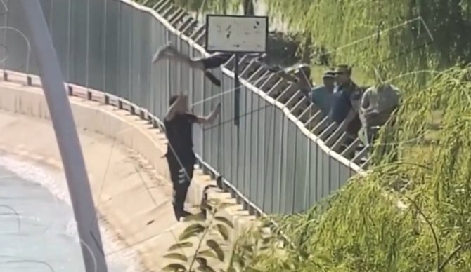 Şanlıurfa’da Sulama Kanalına Düşen Kadını Yunus Polisi Kurtardı