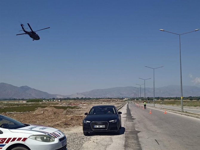 Erzincan’da Havadan Trafik Denetimi