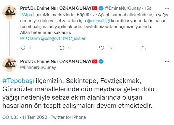 Prof. Dr. Emine Nur Özkan Günay: “Devletimiz Vatandaşımızın Yanında”