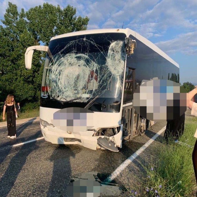 Otobüs Yolcuları Ölümden Döndü