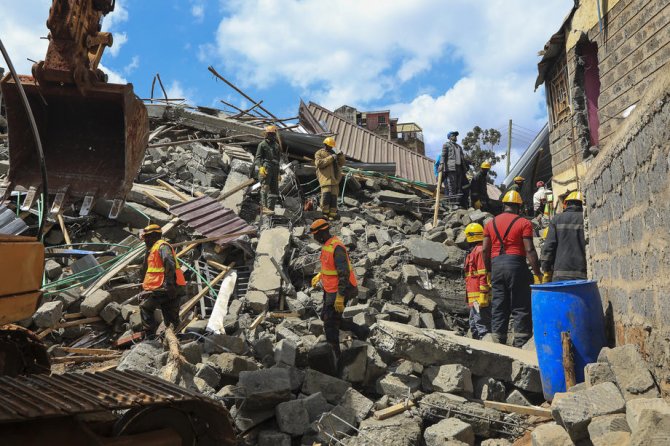 Kenya’da 6 Katlı Bina Çöktü: 6 Ölü