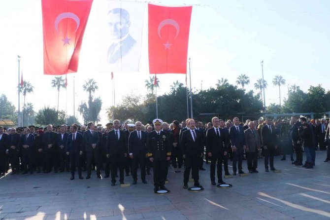 Türkiye Cumhuriyeti’nin Kurucusu Ulu Önder Mustafa Kemal Atatürk, Ölümünün 84’üncü Yılında Mersin’de Törenle Anıldı