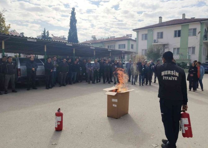 Anamur Ve Mut Orman İ̇şlet Müdürlüklerinde Yangın Tatbikatı Yapıldı
