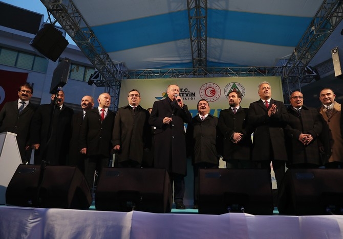 Cumhurbaşkanı Erdoğan, Artvin'de 25