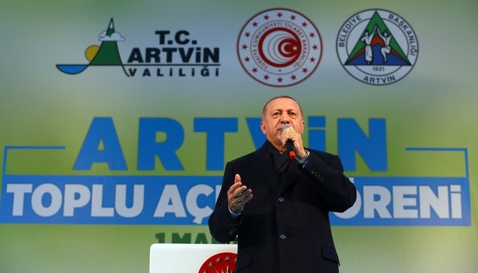 Cumhurbaşkanı Erdoğan, Artvin'de 33