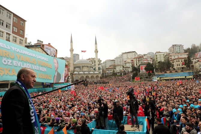 Cumhurbaşkanı Erdoğan Rize'de 48
