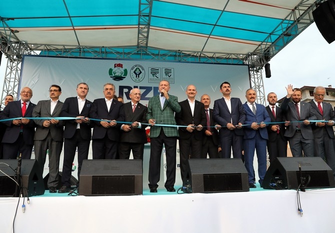 Cumhurbaşkanı Erdoğan Rize'de Toplu Açılış Töreninde 11