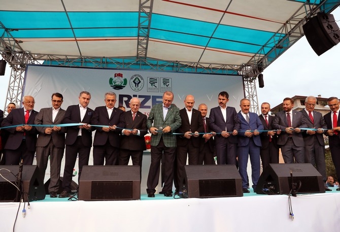 Cumhurbaşkanı Erdoğan Rize'de Toplu Açılış Töreninde 12