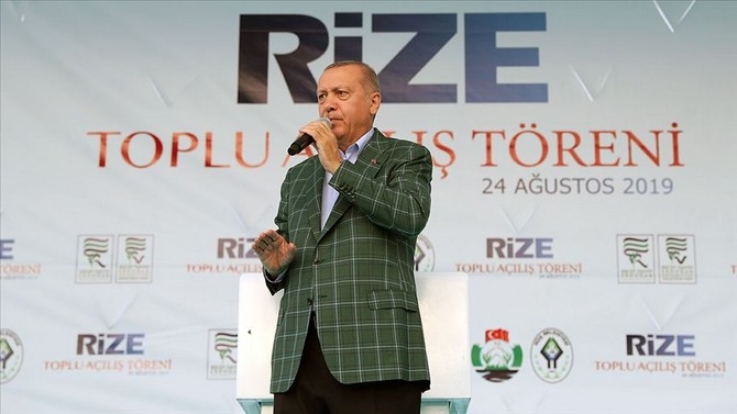 Cumhurbaşkanı Erdoğan Rize'de Toplu Açılış Töreninde 15