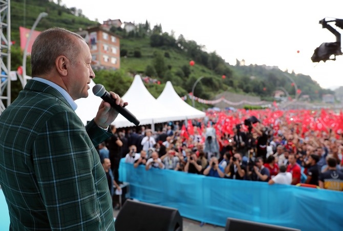 Cumhurbaşkanı Erdoğan Rize'de Toplu Açılış Töreninde 2