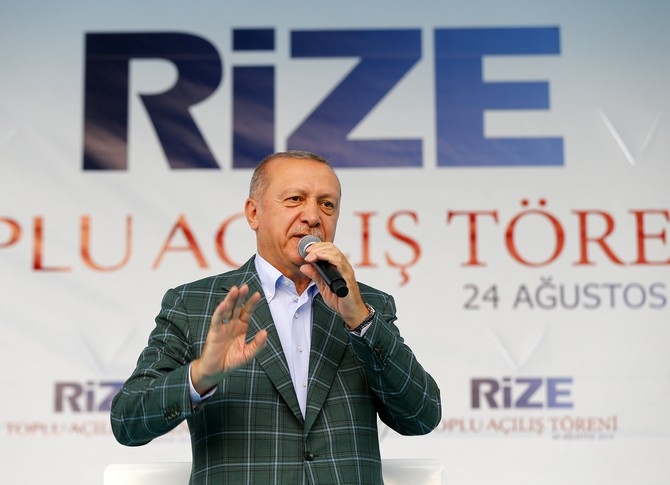 Cumhurbaşkanı Erdoğan Rize'de Toplu Açılış Töreninde 22