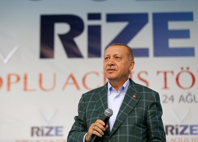 Cumhurbaşkanı Erdoğan Rize'de Toplu Açılış Töreninde 25