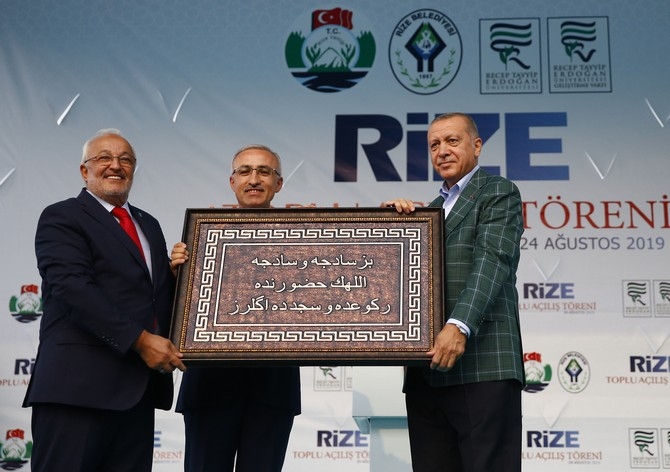 Cumhurbaşkanı Erdoğan Rize'de Toplu Açılış Töreninde 28
