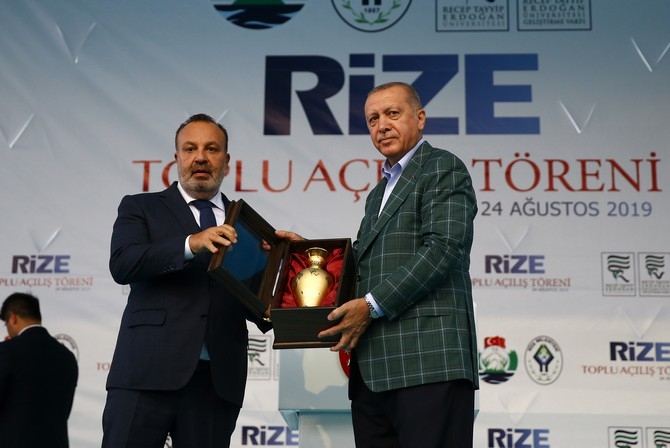 Cumhurbaşkanı Erdoğan Rize'de Toplu Açılış Töreninde 33