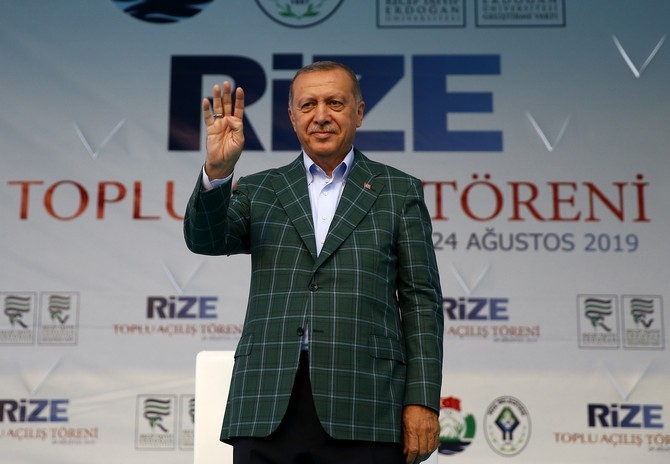 Cumhurbaşkanı Erdoğan Rize'de Toplu Açılış Töreninde 34