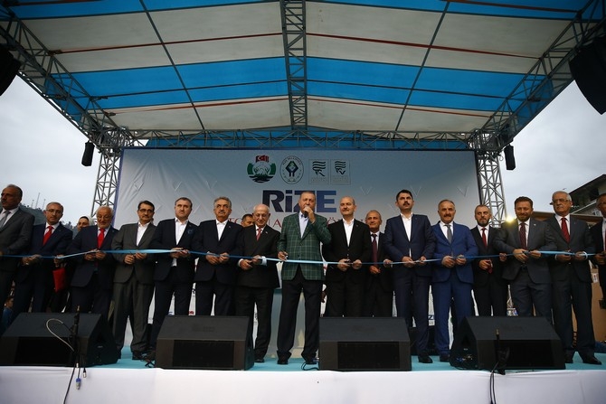 Cumhurbaşkanı Erdoğan Rize'de Toplu Açılış Töreninde 35