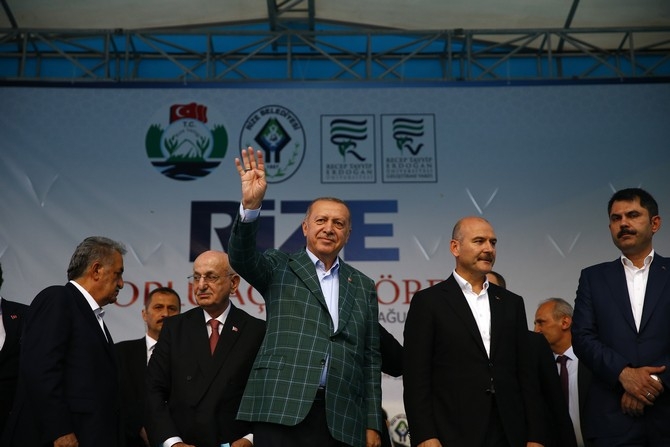 Cumhurbaşkanı Erdoğan Rize'de Toplu Açılış Töreninde 36