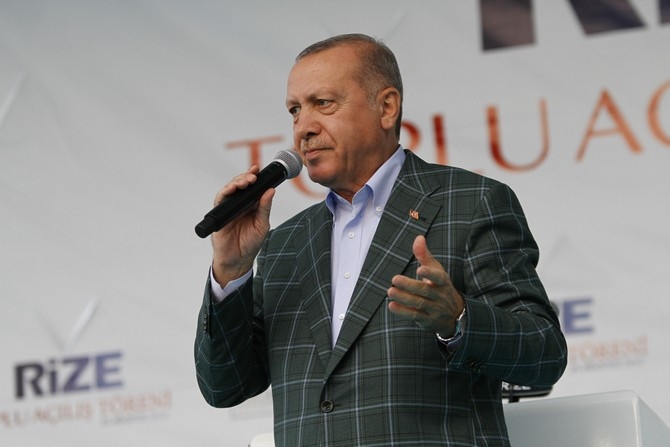 Cumhurbaşkanı Erdoğan Rize'de Toplu Açılış Töreninde 38
