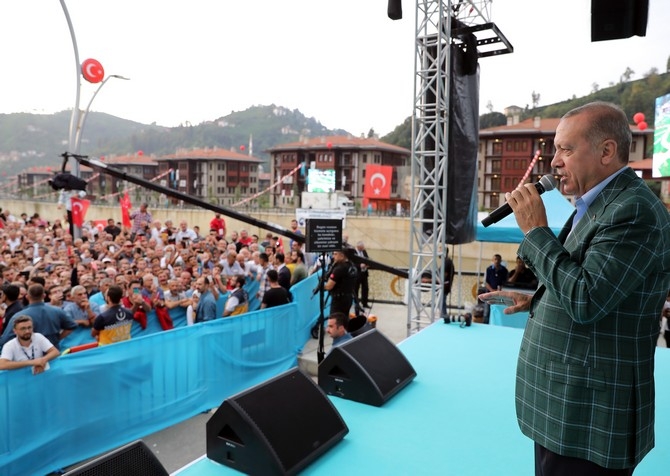 Cumhurbaşkanı Erdoğan Rize'de Toplu Açılış Töreninde 4