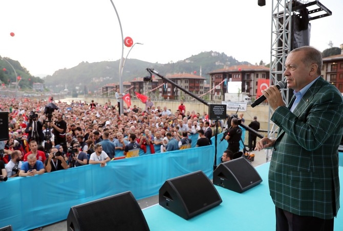 Cumhurbaşkanı Erdoğan Rize'de Toplu Açılış Töreninde 5