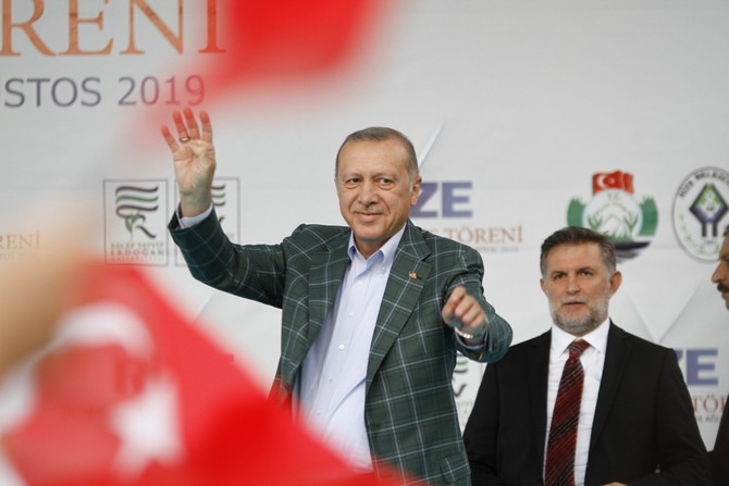 Cumhurbaşkanı Erdoğan Rize'de Toplu Açılış Töreninde 53