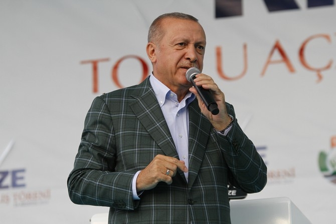 Cumhurbaşkanı Erdoğan Rize'de Toplu Açılış Töreninde 54