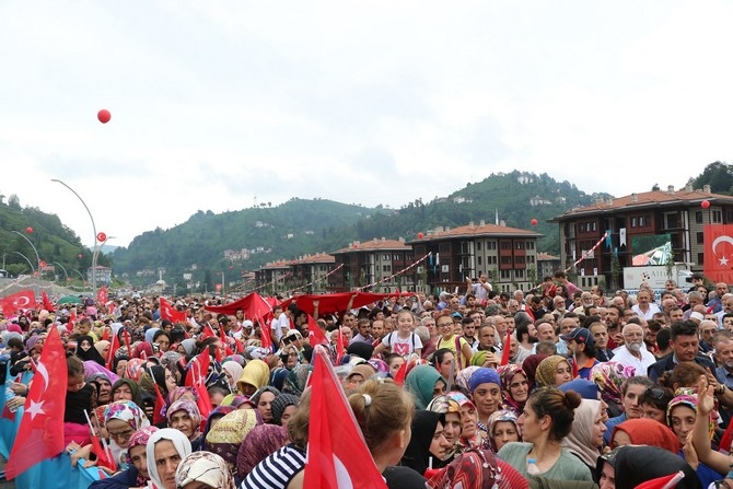 Cumhurbaşkanı Erdoğan Rize'de Toplu Açılış Töreninde 59