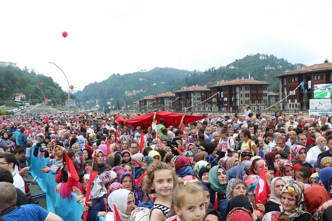 Cumhurbaşkanı Erdoğan Rize'de Toplu Açılış Töreninde 63