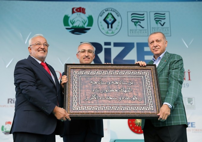 Cumhurbaşkanı Erdoğan Rize'de Toplu Açılış Töreninde 8