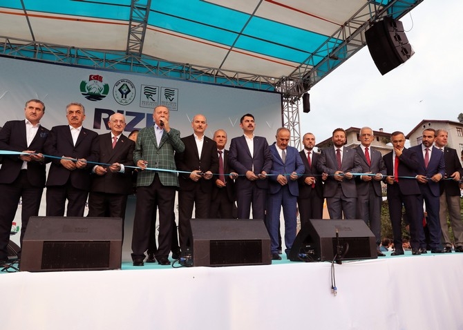 Cumhurbaşkanı Erdoğan Rize'de Toplu Açılış Töreninde 9
