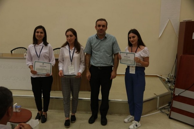 RTEÜ'de Stajını Tamamlayan Gürcü Öğrencilere Sertifika Töreni Yapıl 14