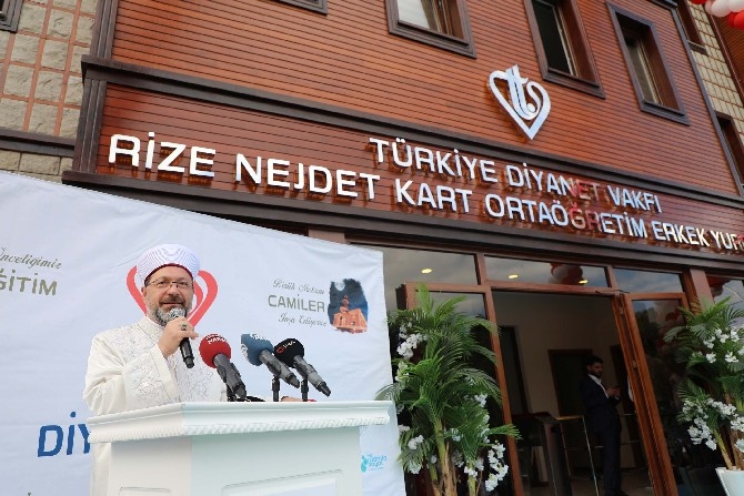 Diyanet İşleri Başkanı Ali Erbaş, Rize'de Yurt Açılışına Katıldı 5