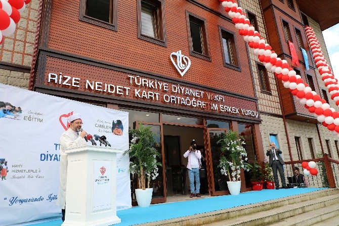 Diyanet İşleri Başkanı Ali Erbaş, Rize'de Yurt Açılışına Katıldı 6