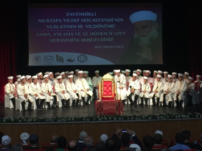 Zavendikli Mustafa Yıldız Hocaefendi Rize'de anıldı 65