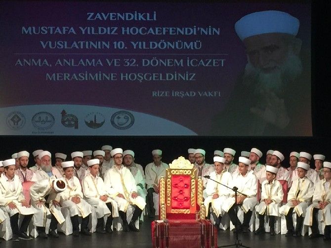 Zavendikli Mustafa Yıldız Hocaefendi Rize'de anıldı 70