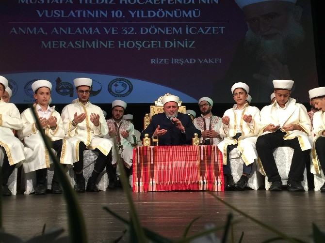 Zavendikli Mustafa Yıldız Hocaefendi Rize'de anıldı 72